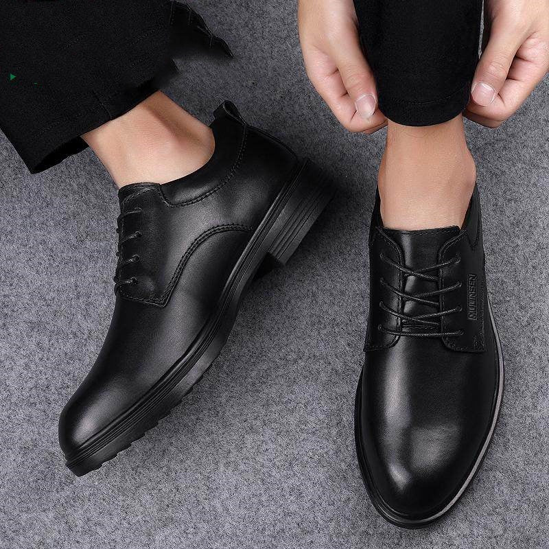 Men's Summer Leather Shoes Oversize | Elegant Lightweight Formal