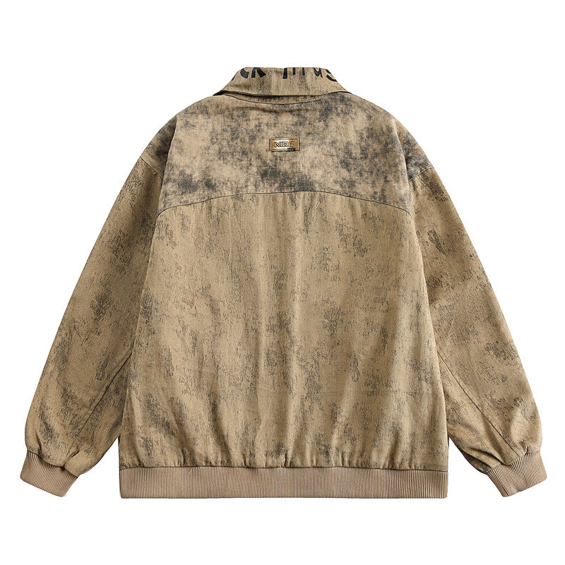 Streetwear Jacke mit Stickerei – Unisex Paar Look & Trendy