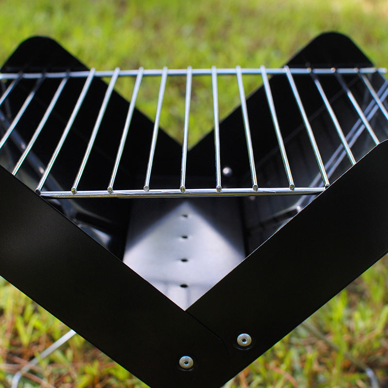 Klappbarer BBQ Grill Premium – Tragbarer Holzkohlegrill für Outdoor
