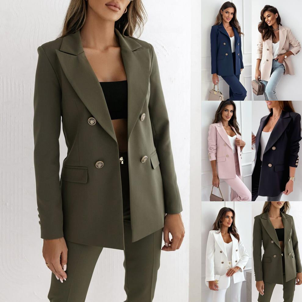 Damen Trenchcoat Elegant | Doppelreihiger Fashion Mantel