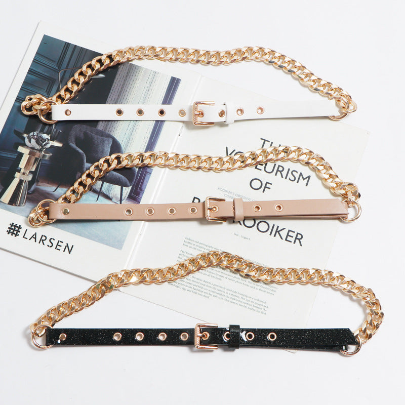Women's Chain Belt Slim Metal | Elegant Modern Design