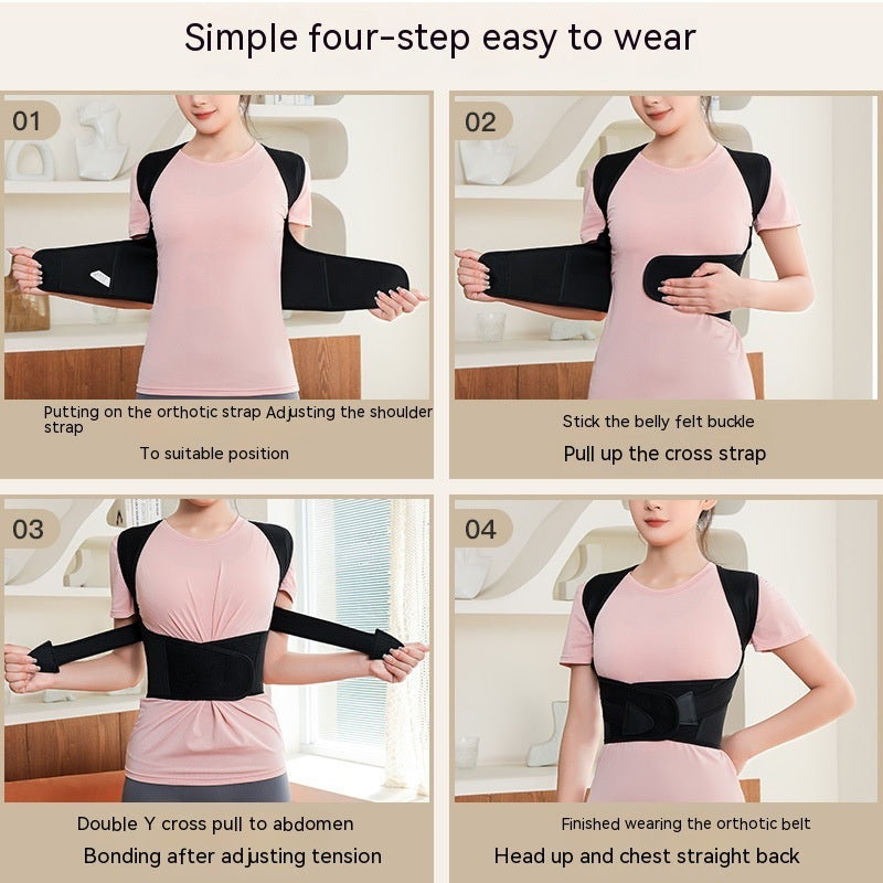 Posture Corrector Back & Shoulder Support | Unisex Chest Lift Anti-Slouch