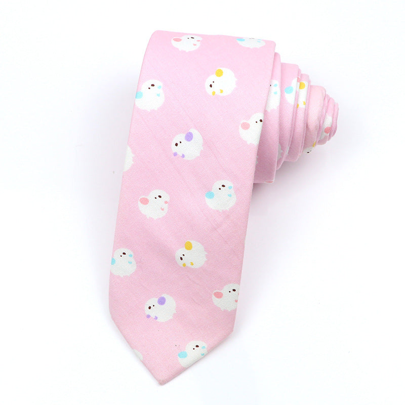 Slim Tie Men's Cotton Korean Slim Modern Elegant