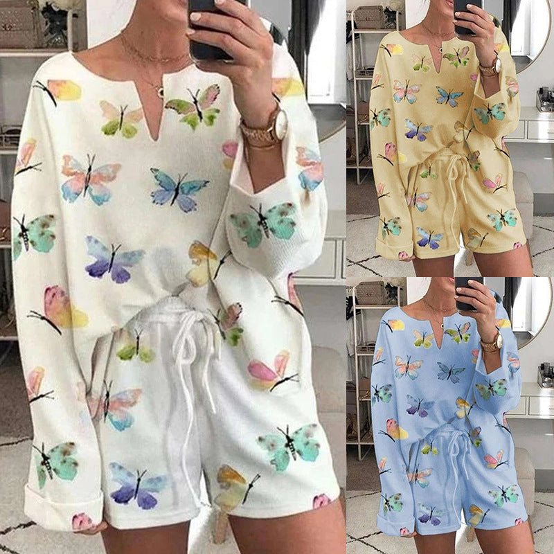 Damen Print Pyjama | Casual Homewear & Nachtwäsche