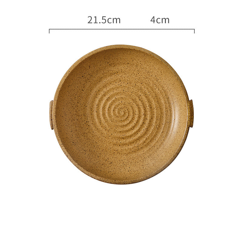 Japanese Handmade Stoneware Dinnerware Set – Premium Plate Set