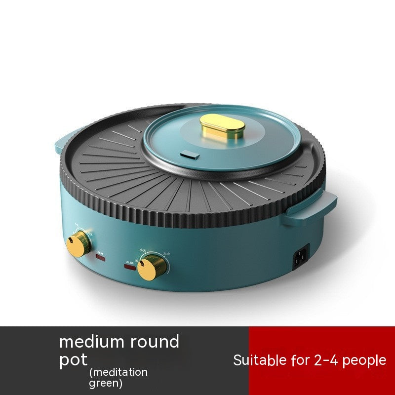 2in1 Hot Pot & Elektrogrill – Multifunktions BBQ Grillpfanne