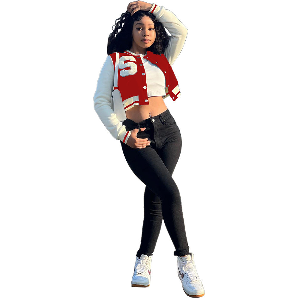 Women's Baseball Jacket | Fashionable Varsity Bomber Jacket