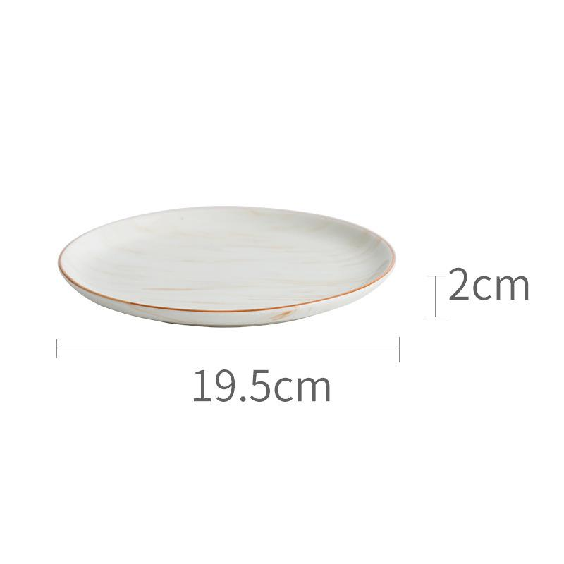 Keramik Schalen Teller Marmor | Elegantes Geschirr Set modern