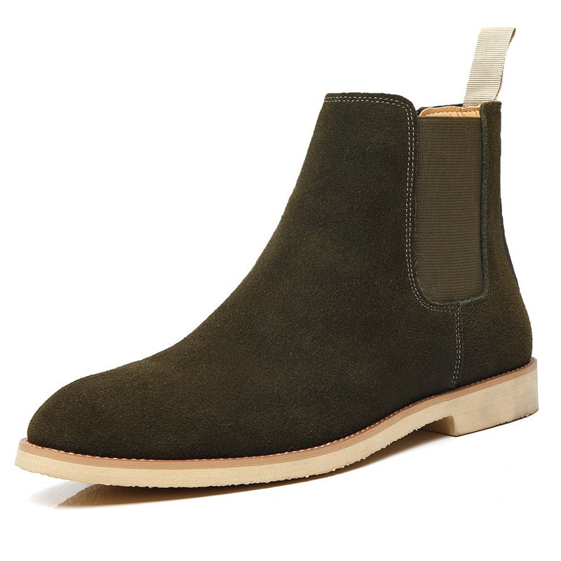 Men's Chelsea Boots Suede Winter – British High Top Ankle Boots