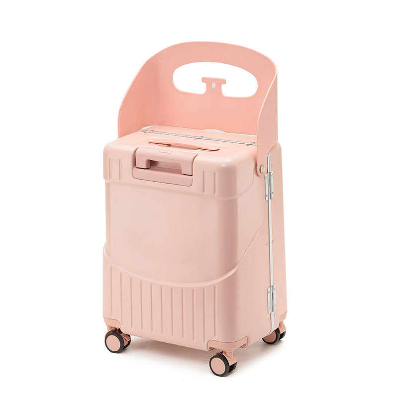 BAOMA Kids' Suitcase with Ride-On Feature | Parent-Child Travel Suitcase
