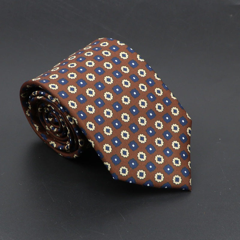 Men's Silk Tie Bohemian 7.5 cm Soft Elegant Modern