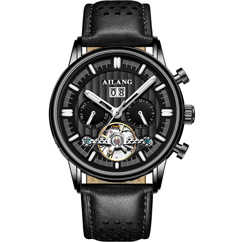 Men's Tourbillon Automatic Watch | Luxury Multifunction Mechanical