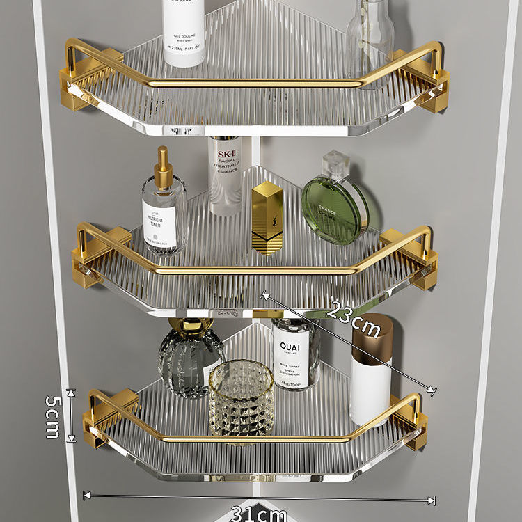 Acrylic Bathroom Shelf | transparent Wall Shelf | modern Bathroom