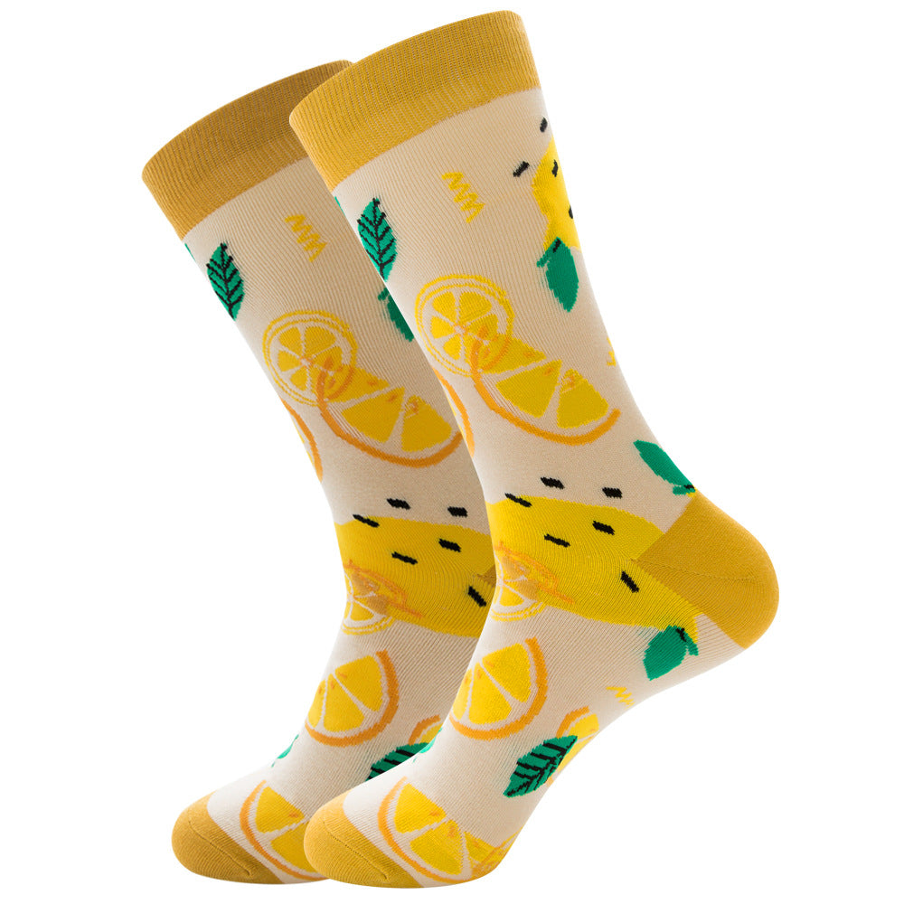 Women's Fashion Socks Geometric | Fruit Street Style Socks