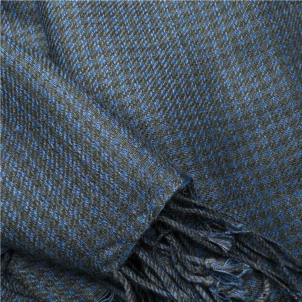 2er Schal Set Navy Fischgrät Jacquard elegant unisex Büro