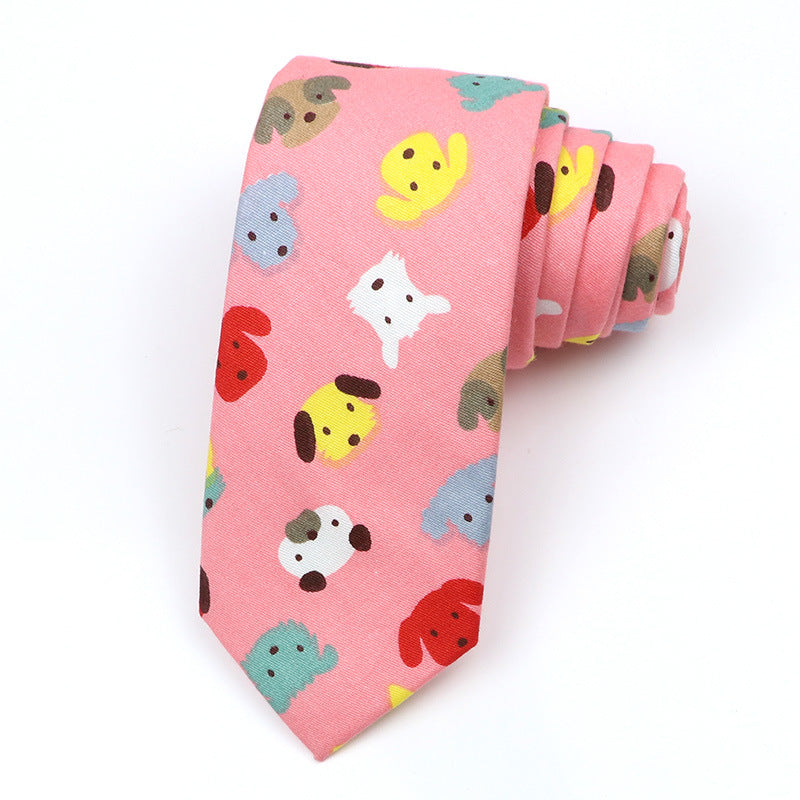 Slim Tie Men's Cotton Korean Slim Modern Elegant