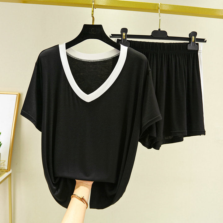 Women's Colorblock Pajamas | Fashionable Contrast Loungewear
