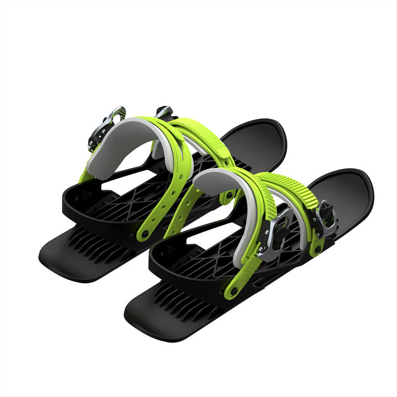 Mini Ski Skates verstellbar | Portable Kurzski Snowblades für Schuhe Outdoor