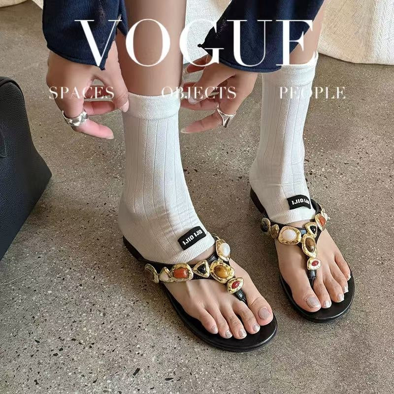 Handgefertigte Leder Sandalen | Damen Zehentrenner Boho Style