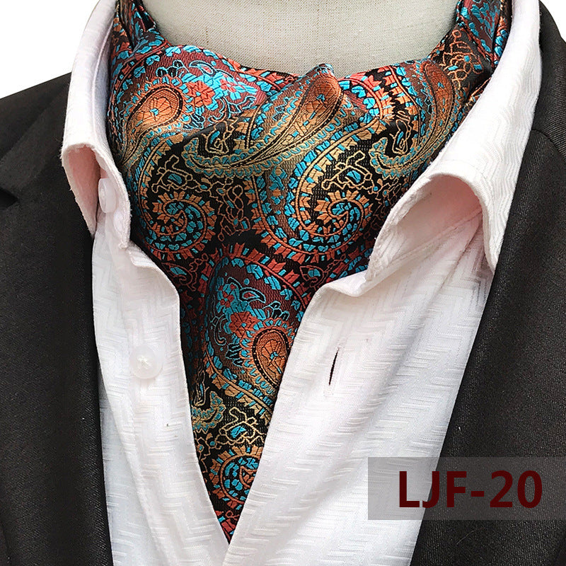 Men's Scarf Jacquard British Elegant Polyester Durable