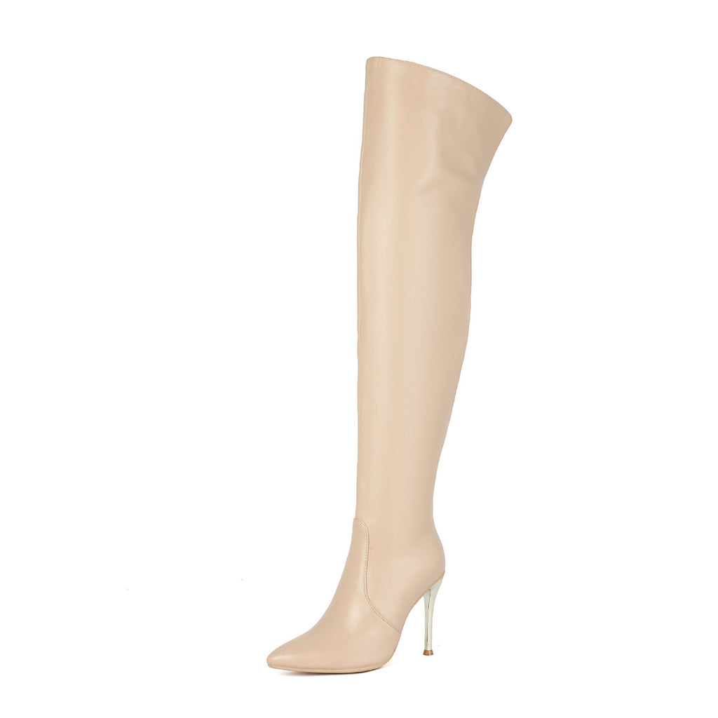 Women's Overknee Boots Pointed Toe – Elegant Stiletto High Boots
