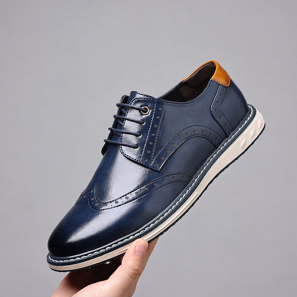Men's Leather Shoes Business Casual | British Style Elegant