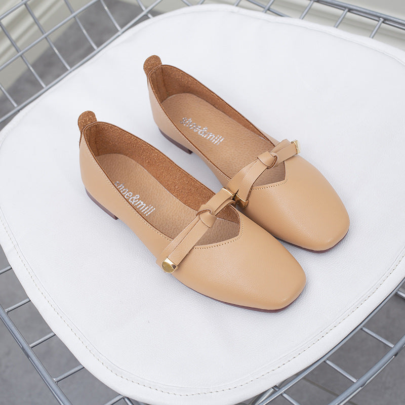 Vintage Mary Jane Schuhe Damen | Square Toe Blockabsatz