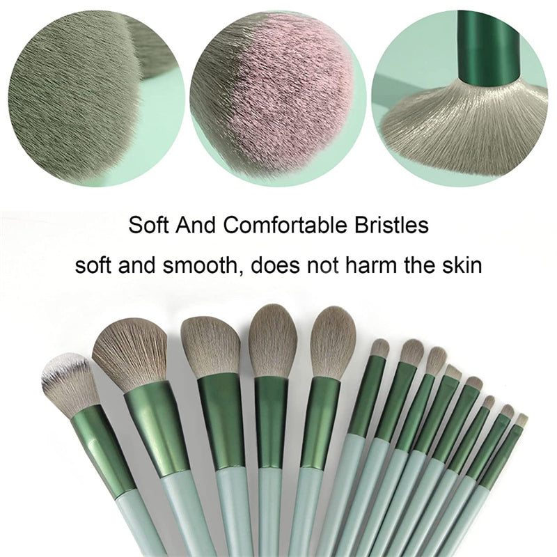 13-teiliges Make-up Pinsel Set | Profi Kosmetikpinsel für Foundation, Blush & Lidschatten