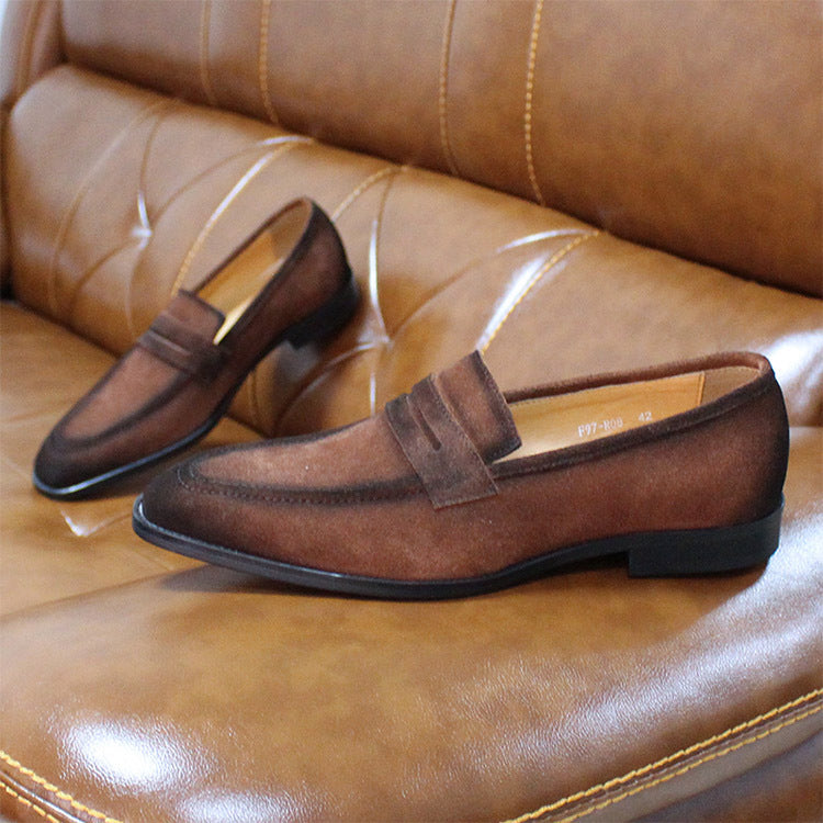 Men's Leather Slip-On | Breathable Comfortable Casual Shoes