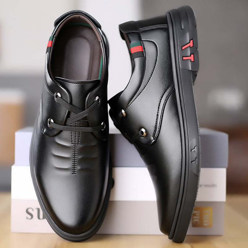 Men's Soft Leather Round Toe Shoes | Comfortable Casual Stylish