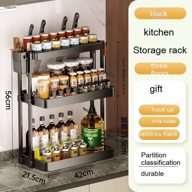 Multi-tier Spice Rack Kitchen | Space-saving Organizer