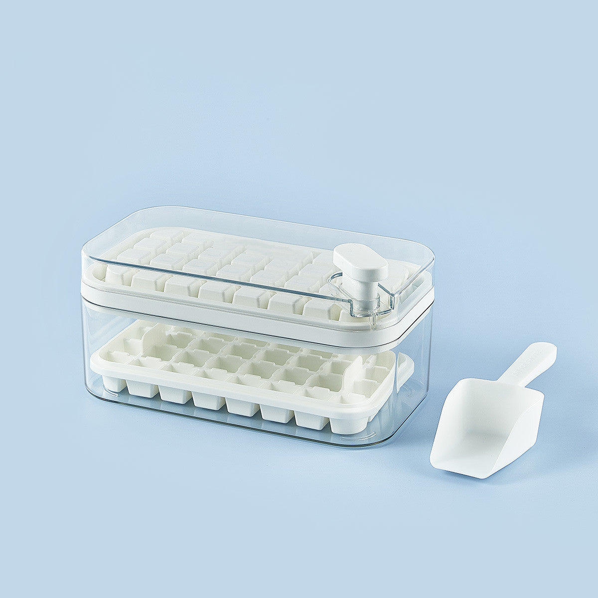 Ice Cube Tray with Lid | Ice Cube Maker with Box