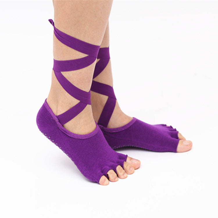 Damen Yoga Zehensocken Offen – Rutschfeste Five Finger Socken