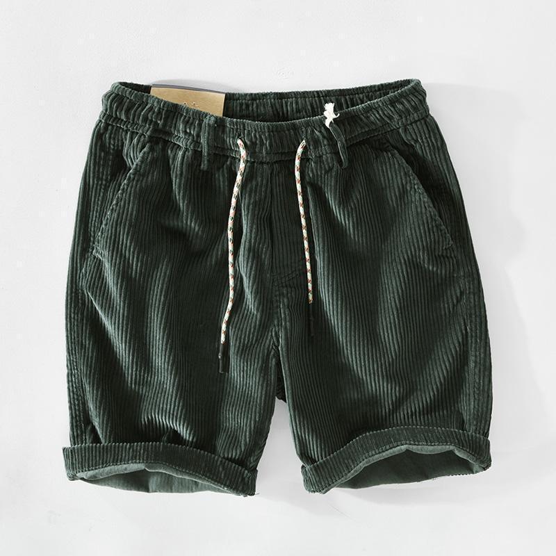 Men's Corduroy Shorts Vintage Style – Fashionable Casual Summer Shorts