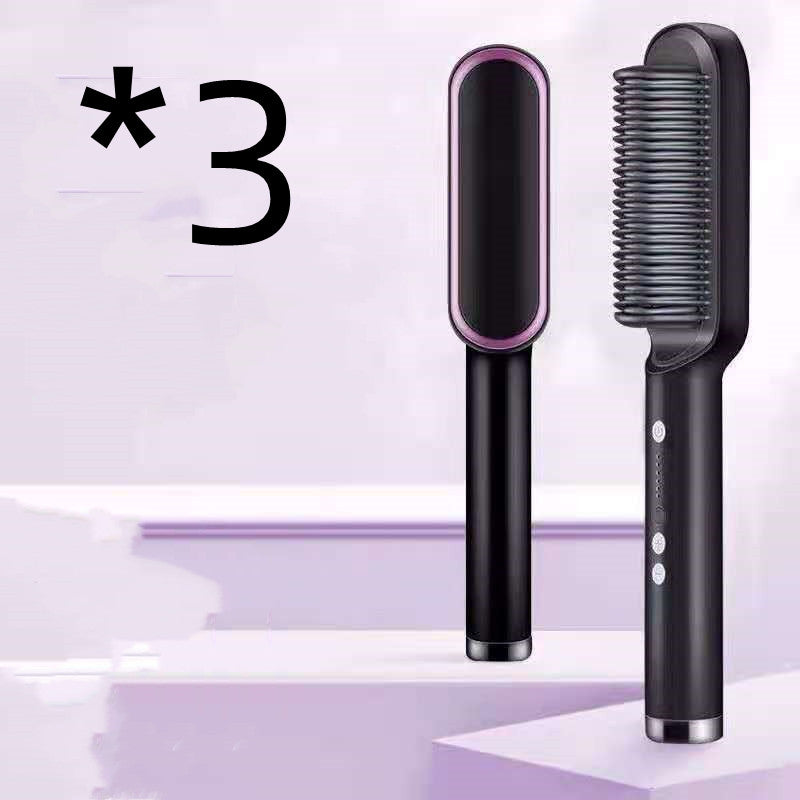 2-in-1 Glättungsbürste & Lockenstab – Ionen Haarstyler Elektrisch