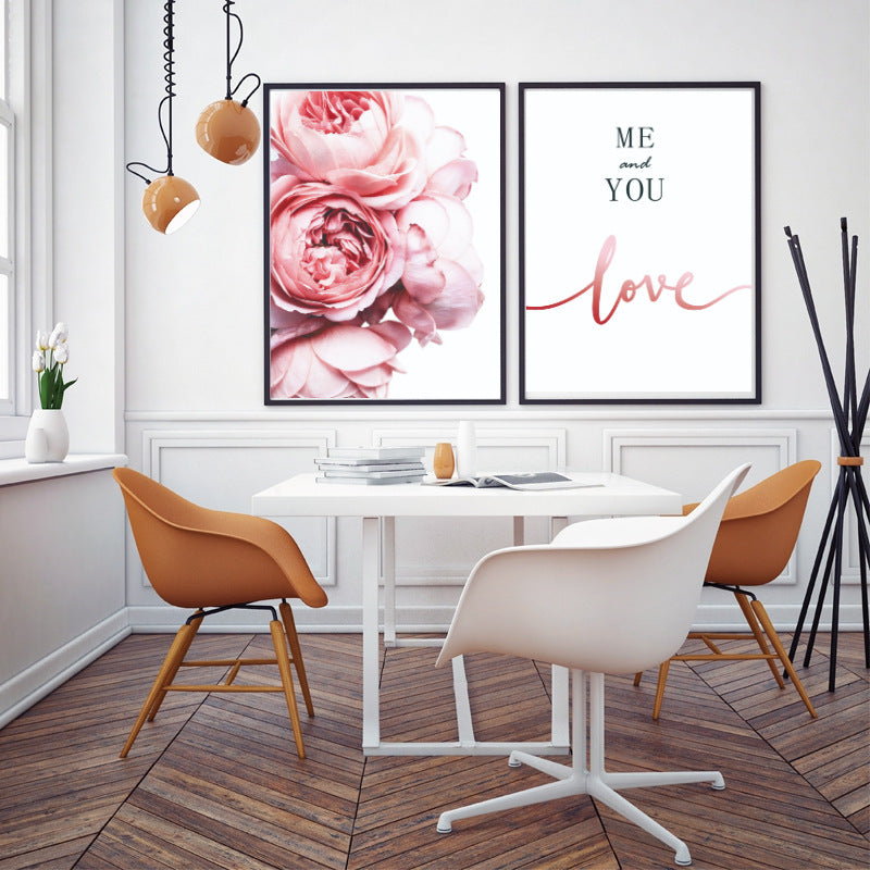 Modern Floral Posters | Wall Art Flowers Decor Modern