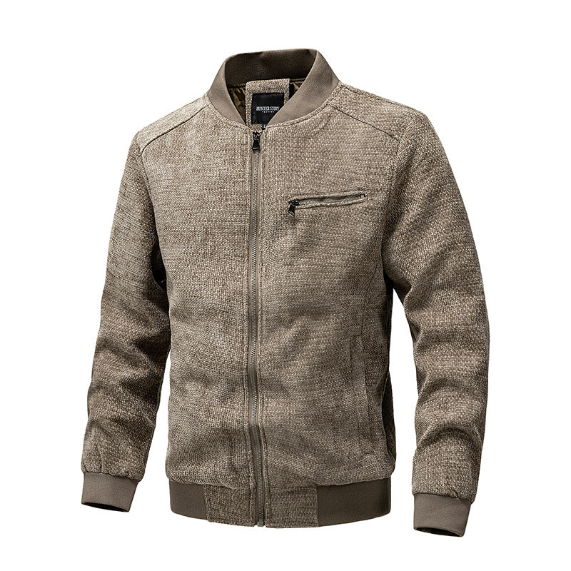 Men's Retro Jacket - Fashionable Vintage Leisure Coat