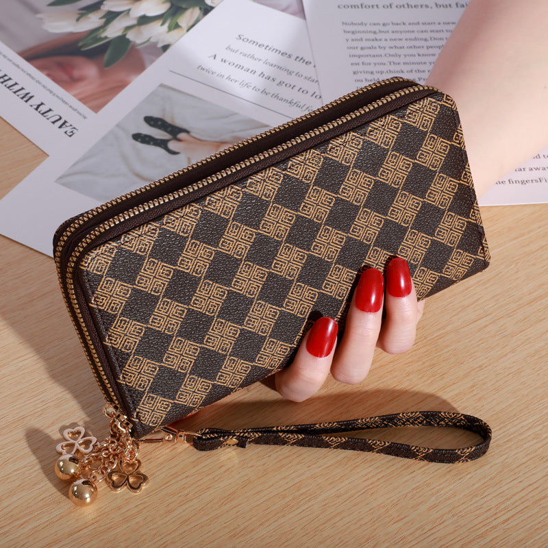 Women's Large Wallet Double Zipper Ample Storage Elegant