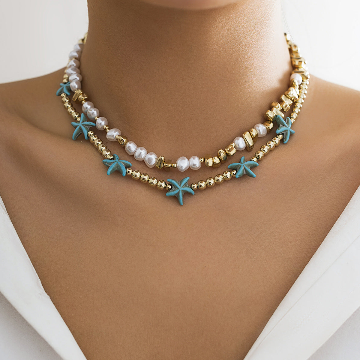 Starfish Shell Necklace for Women – Summer, Elegant & Natural