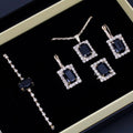 Luxury Women's Watch & Jewelry Set with Roman Design – Rhinestone Watch & Bracelet