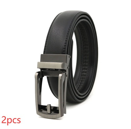Men's Automatic Leather Belt | Elegant Holeless Belt