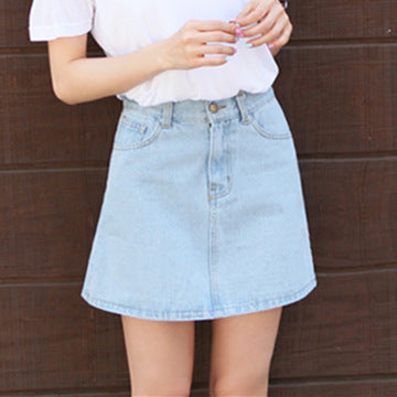 Koreanischer Damen Minirock | High Waist Rock mit Taschen