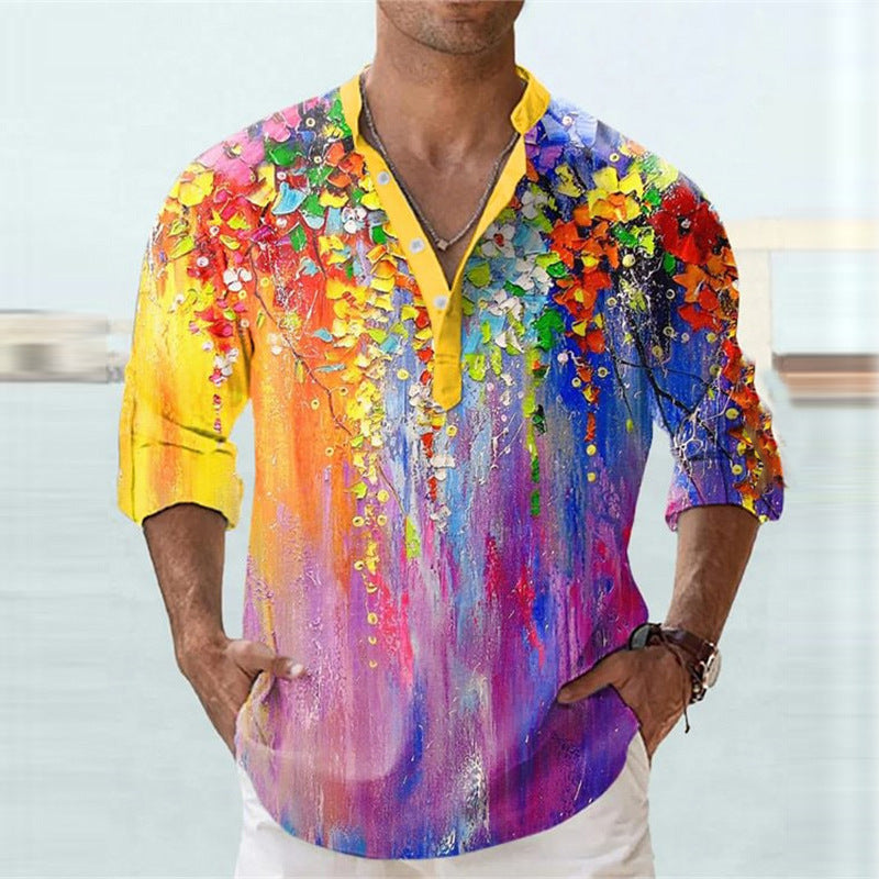 Herren 3D Print T-Shirt – Europäisches Kurzarm Fashion Shirt