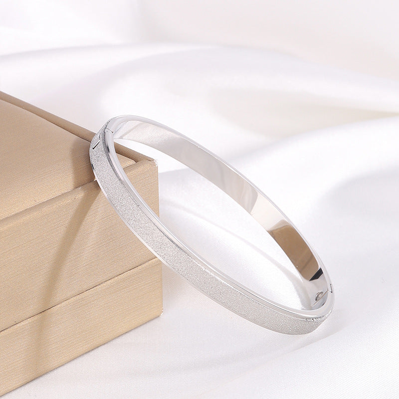 Bracelet made of titanium steel, star pattern, alluvial gold, non-fading