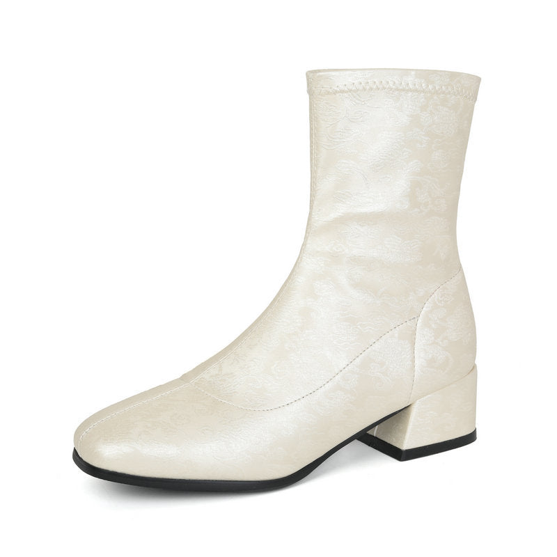 Women's Ankle Boots Elegance – Chinese Style Meets French Fashion