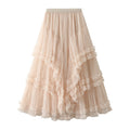Elegant Women's Tulle Skirt | Multi-Layer High-Waist Chiffon Skirt