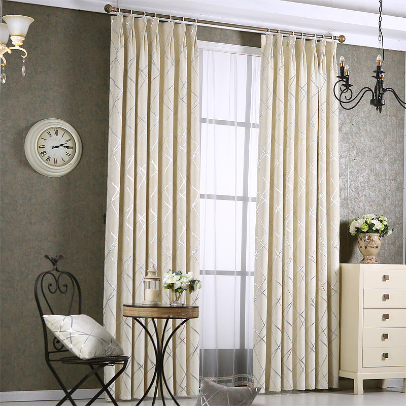 Chenille Blackout Curtain | Luxury Modern Blackout Solid Color