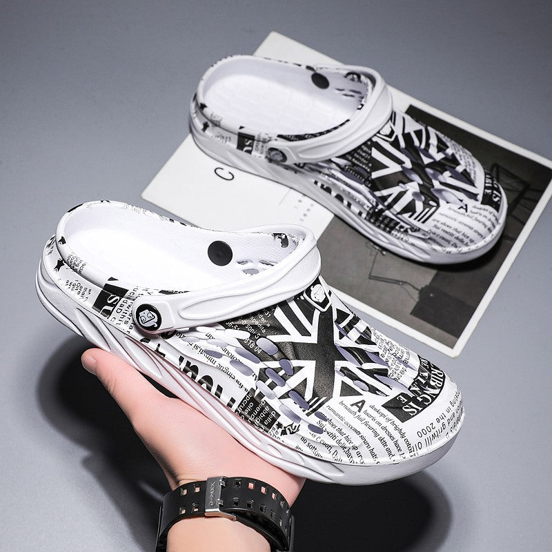 Men's Plus Size Perforated Shoes | Breathable Non-Slip Slippers