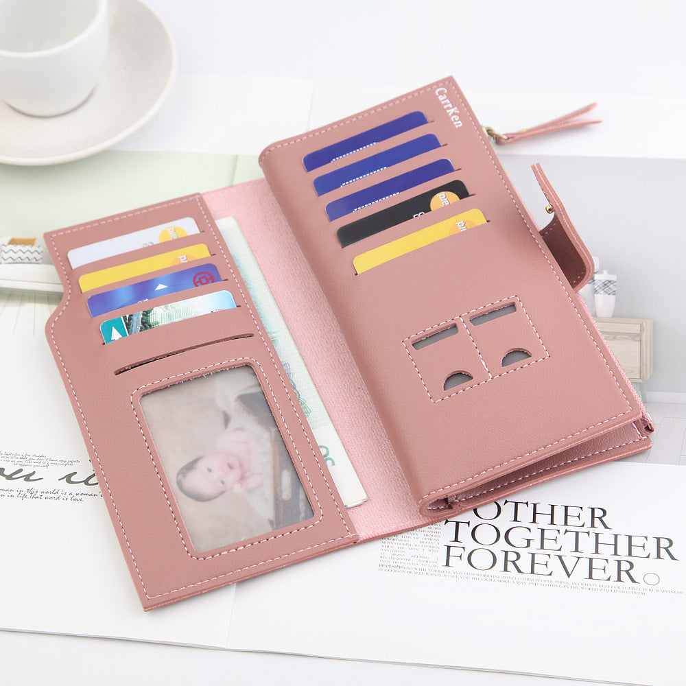 Women's Long Zipper Wallet | Large Wallet with Card Slots