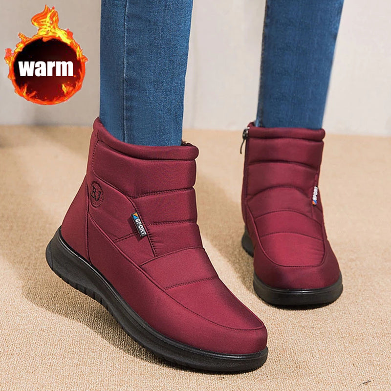 Women's Winter Ankle Boots Waterproof Non-slip | Warm Comfortable Shoes